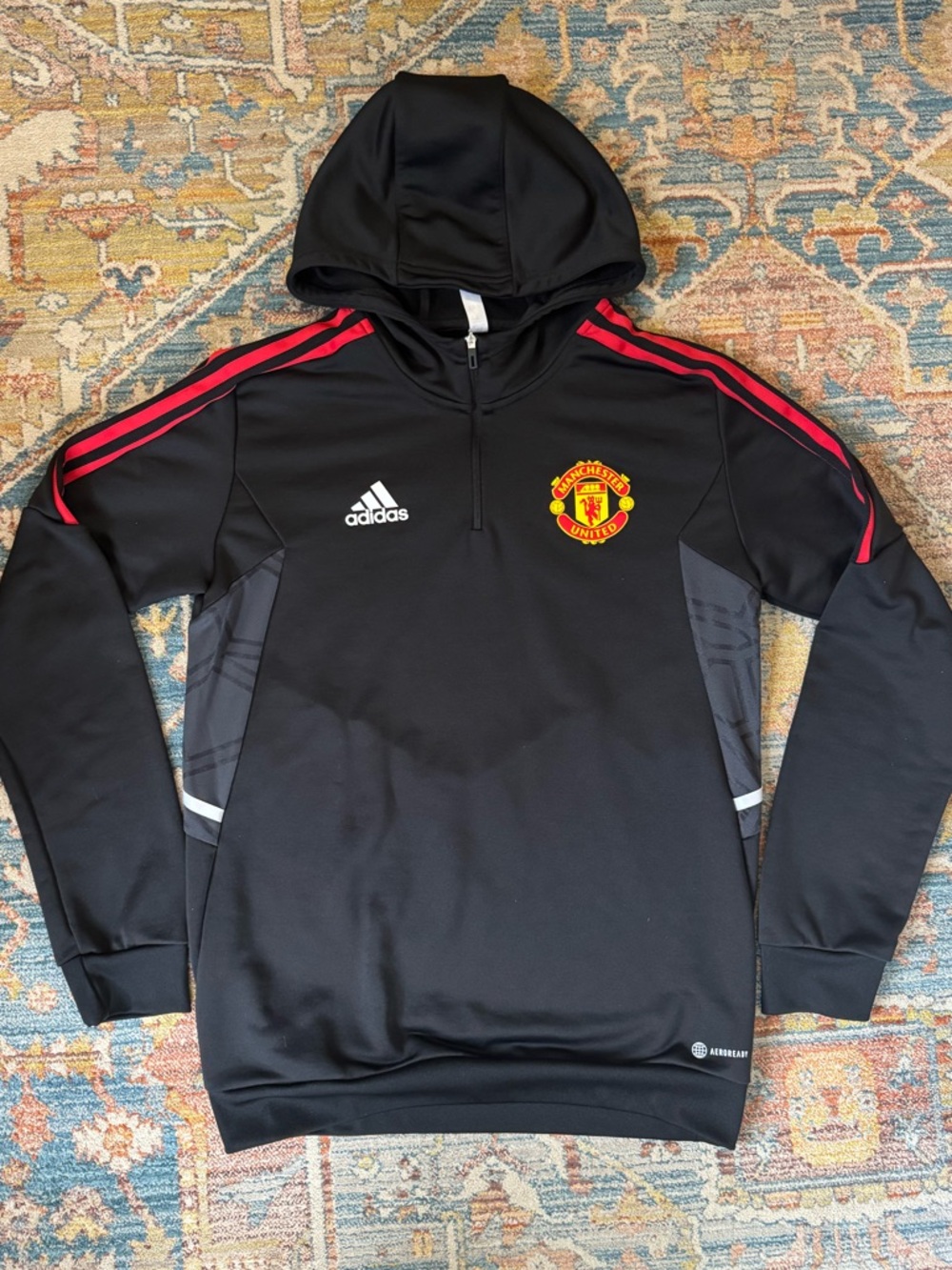 Manchester United Adidas Training Hoodie M